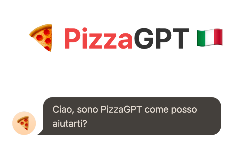 PizzaGPT - a ChatGPT alternative for Italian users